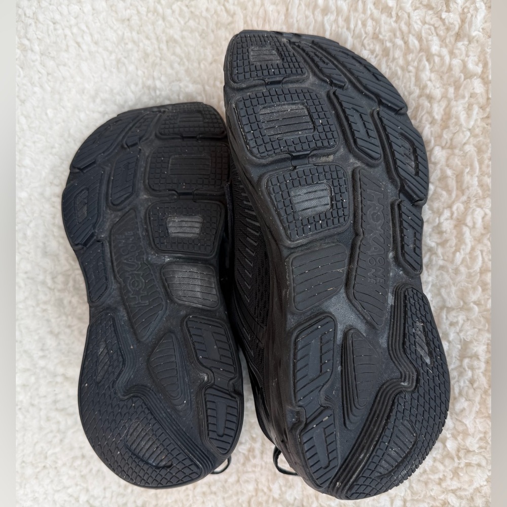 Hoka One One Bondi 7 Running Shoes Black Mens 8 2E Wide Athletic Trainer - Picture 4 of 7